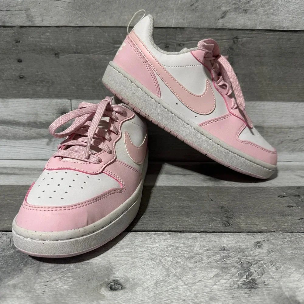 Nike Court Borough Low Recraft‎ GS Pink Foam White DV5456-105 Size 5.5Y